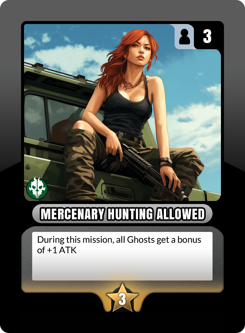 MERCENARY HUNTING ALLOWED